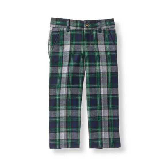 Janie and Jack Evergreen Tartan Suit Trouser size 10 - Picture 1 of 4